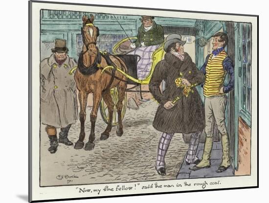 Illustration for the Pickwick Papers-Charles Edmund Brock-Mounted Giclee Print