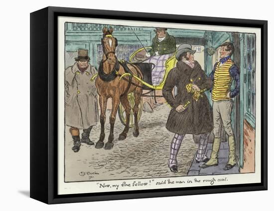 Illustration for the Pickwick Papers-Charles Edmund Brock-Framed Stretched Canvas