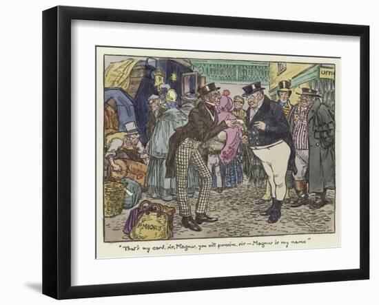 Illustration for the Pickwick Papers-Charles Edmund Brock-Framed Giclee Print