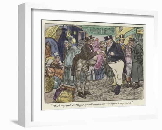 Illustration for the Pickwick Papers-Charles Edmund Brock-Framed Giclee Print