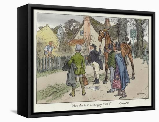 Illustration for the Pickwick Papers-Charles Edmund Brock-Framed Stretched Canvas