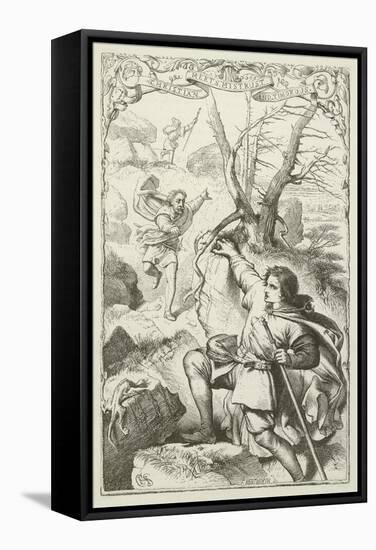 Illustration for the Pilgrim's Progress-Henry Courtney Selous-Framed Stretched Canvas