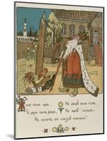 Illustration For the Poem The Tale of the Golden Cockerel by Alexander Pushkin-Ivan Bilibin-Mounted Giclee Print