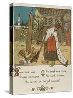 Illustration For the Poem The Tale of the Golden Cockerel by Alexander Pushkin-Ivan Bilibin-Stretched Canvas