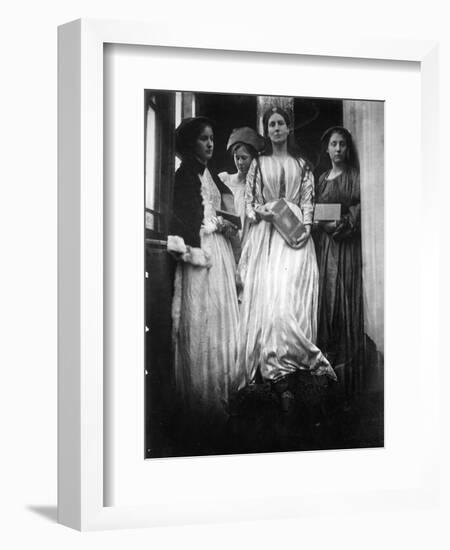 Illustration for 'The Princess' by Alfred, Lord Tennyson, 1875 (Albumen Print)-Julia Margaret Cameron-Framed Giclee Print