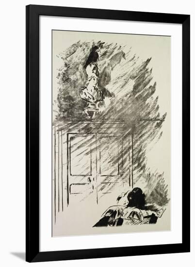 Illustration for "The Raven," by Edgar Allen Poe, 1875-Edouard Manet-Framed Giclee Print