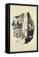 Illustration for 'The Raven', by Edgar Allen Poe, 1875-Edouard Manet-Framed Stretched Canvas