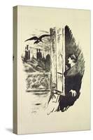 Illustration for 'The Raven', by Edgar Allen Poe, 1875-Edouard Manet-Stretched Canvas