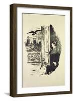 Illustration for 'The Raven', by Edgar Allen Poe, 1875-Edouard Manet-Framed Giclee Print