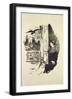 Illustration for 'The Raven', by Edgar Allen Poe, 1875-Edouard Manet-Framed Giclee Print