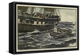 Illustration for the Rehabilitation of the Vigia-Charles Napier Hemy-Framed Stretched Canvas