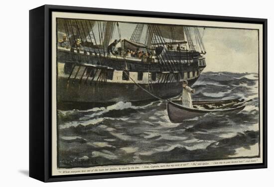 Illustration for the Rehabilitation of the Vigia-Charles Napier Hemy-Framed Stretched Canvas