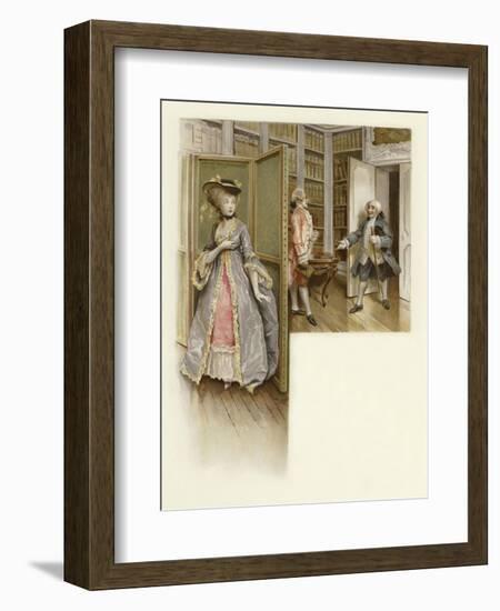 Illustration for the School for Scandal-Lucius Rossi-Framed Giclee Print