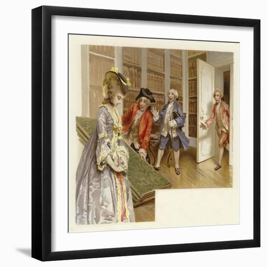 Illustration for the School for Scandal-Lucius Rossi-Framed Giclee Print