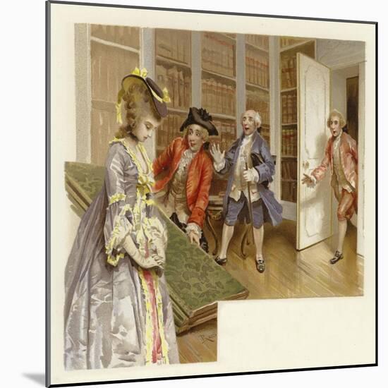 Illustration for the School for Scandal-Lucius Rossi-Mounted Giclee Print