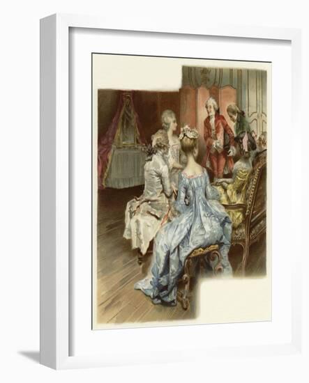 Illustration for the School for Scandal-Lucius Rossi-Framed Giclee Print