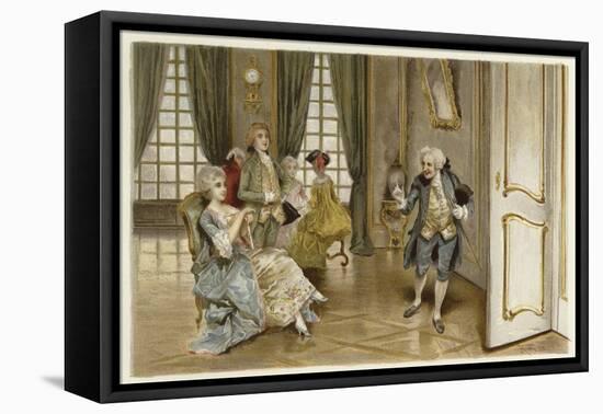 Illustration for the School for Scandal-Lucius Rossi-Framed Stretched Canvas