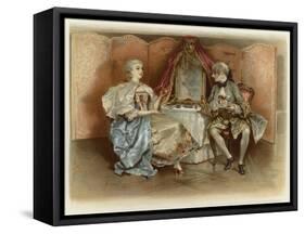 Illustration for the School for Scandal-Lucius Rossi-Framed Stretched Canvas