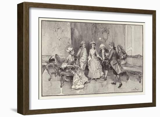 Illustration for the School for Scandal-Lucius Rossi-Framed Giclee Print