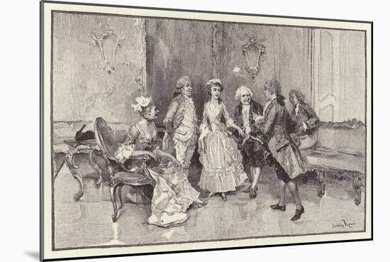 Illustration for the School for Scandal-Lucius Rossi-Mounted Giclee Print