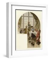 Illustration for the School for Scandal-Lucius Rossi-Framed Giclee Print