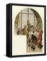 Illustration for the School for Scandal-Lucius Rossi-Framed Stretched Canvas