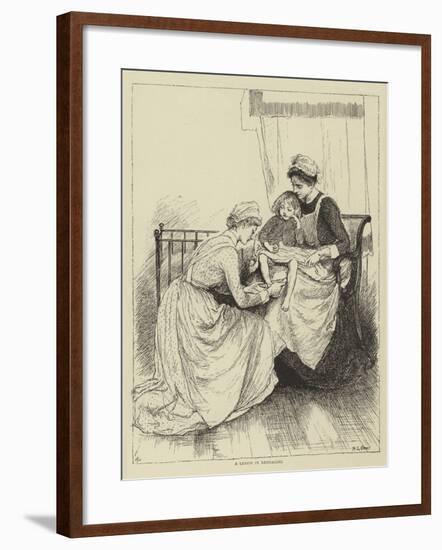 Illustration for the Story of a Nurse-Mary L. Gow-Framed Giclee Print