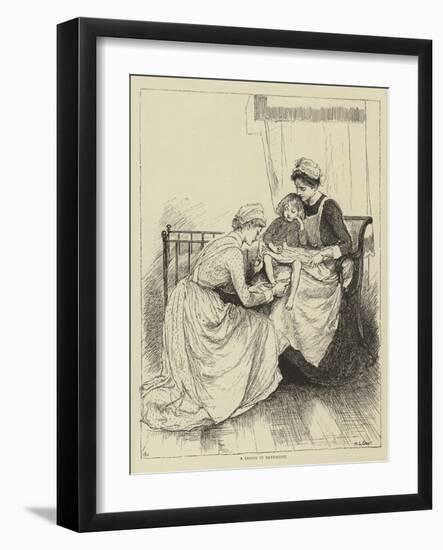 Illustration for the Story of a Nurse-Mary L. Gow-Framed Giclee Print