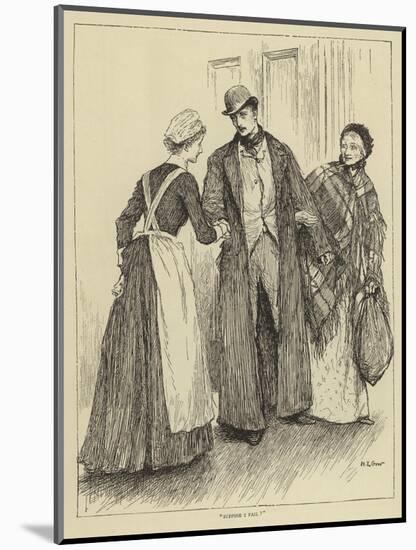 Illustration for the Story of a Nurse-Mary L. Gow-Mounted Giclee Print