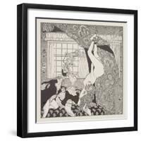 Illustration for the Tales at the Dressing Table by Choisy Le Conin-Franz Von Bayros-Framed Giclee Print