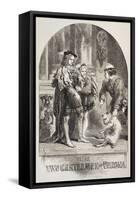 Illustration for the Two Gentlemen of Verona, from 'The Illustrated Library Shakespeare',…-Sir John Gilbert-Framed Stretched Canvas