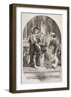 Illustration for the Two Gentlemen of Verona, from 'The Illustrated Library Shakespeare',…-Sir John Gilbert-Framed Giclee Print