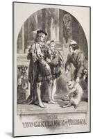 Illustration for the Two Gentlemen of Verona, from 'The Illustrated Library Shakespeare',…-Sir John Gilbert-Mounted Giclee Print