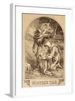 Illustration for the Winter's Tale, from 'The Illustrated Library Shakespeare', Published London…-Sir John Gilbert-Framed Giclee Print