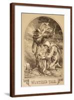 Illustration for the Winter's Tale, from 'The Illustrated Library Shakespeare', Published London…-Sir John Gilbert-Framed Giclee Print