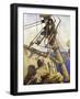 Illustration for Treasure Island (Colour Litho)-Newell Convers (after) Wyeth-Framed Premium Giclee Print