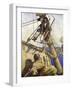 Illustration for Treasure Island (Colour Litho)-Newell Convers (after) Wyeth-Framed Premium Giclee Print