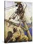 Illustration for Treasure Island (Colour Litho)-Newell Convers (after) Wyeth-Stretched Canvas