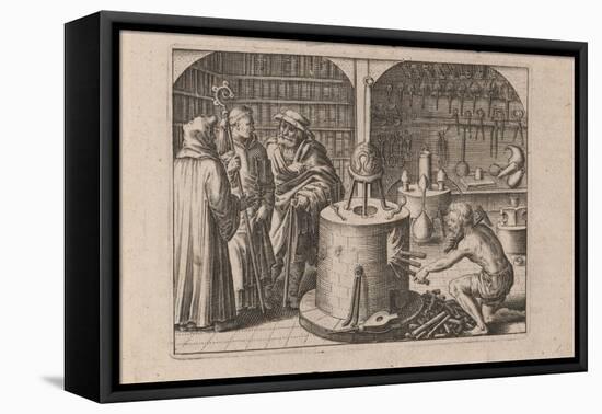 Illustration for Tripvs Avrevs, Hoc Est, Tres Tractatvs Chymici Selectissimi.., 1618-Theodor de Bry-Framed Stretched Canvas