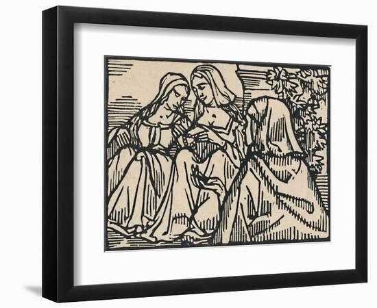 'Illustration for Villon's Ballade Des Femmes De Paris', 1919-Emile Bernard-Framed Giclee Print