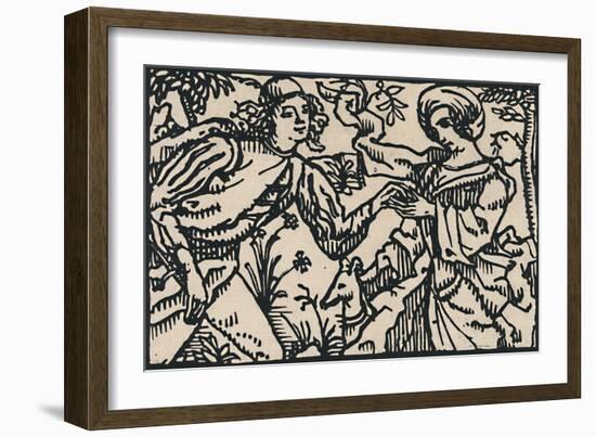 'Illustration for Villon's Petit Testament, 1919-Emile Bernard-Framed Giclee Print