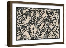 'Illustration for Villon's Petit Testament, 1919-Emile Bernard-Framed Giclee Print