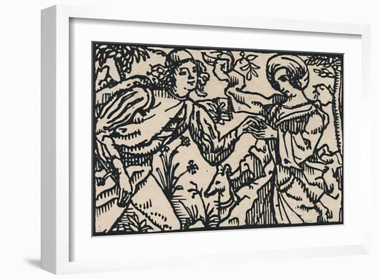 'Illustration for Villon's Petit Testament, 1919-Emile Bernard-Framed Giclee Print