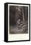 Illustration for Vivien by Alfred Tennyson-Gustave Doré-Framed Stretched Canvas