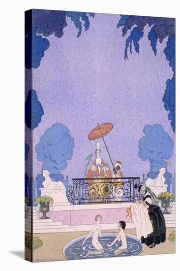Illustration from a Book of Fairy Tales, 1920S-Georges Barbier-Stretched Canvas