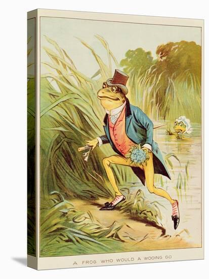 Illustration from 'A Frog He Would A-Wooing Go'-Randolph Caldecott-Stretched Canvas