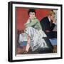 Illustration from a Women's Magazine, 1950-null-Framed Giclee Print