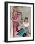 Illustration from a Women's Magazine, 1950-null-Framed Giclee Print