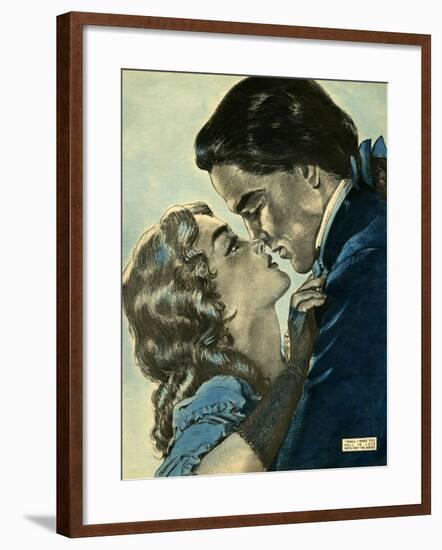 Illustration from a Women's Magazine, 1950S-null-Framed Giclee Print