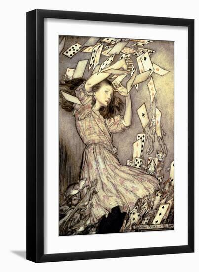 Illustration from 'Alice's Adventures in Wonderland' by Lewis Carroll-Arthur Rackham-Framed Giclee Print